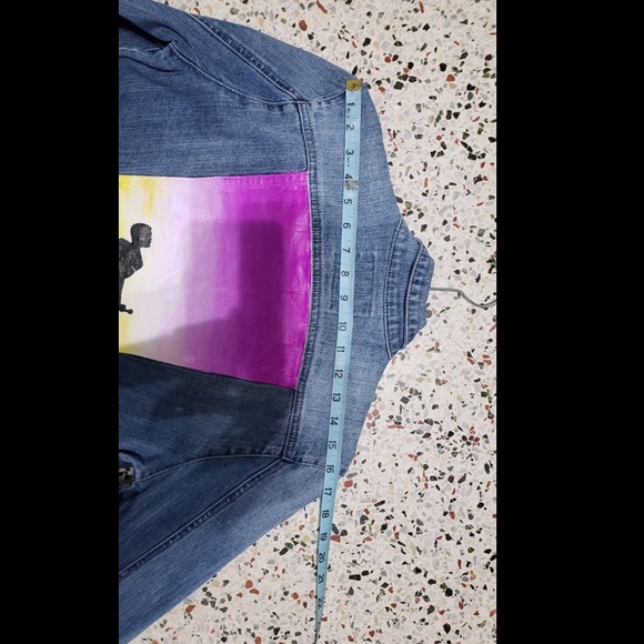 Hand Painted Bohemian Rhapsody Denim Jacket - Picture 12 of 12